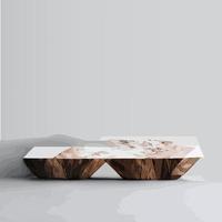 marble mock up, show cosmetic product display, Podium, stage pedestal or platform. 3d vector Abstract minimal ,scene geometric, forms, wood podium white background