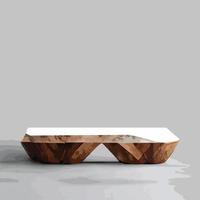 marble mock up, show cosmetic product display, Podium, stage pedestal or platform. 3d vector Abstract minimal ,scene geometric, forms, wood podium white background