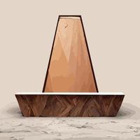 marble mock up, show cosmetic product display, Podium, stage pedestal or platform. 3d vector Abstract minimal ,scene geometric, forms, wood podium white background
