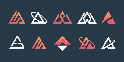 vector de diseño de logotipo de flecha con concepto único creativo