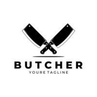 Butchery knife  Logo Design Template vector design