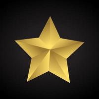 Vector Gold Star Illustration