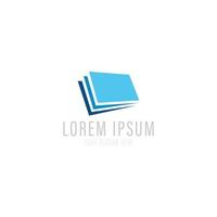 logotipo de libro y plantilla de icono. vector