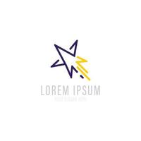 Star logo icon and logo template. vector