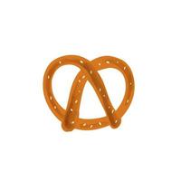 Pretzel snack illustration isolated on white background vector