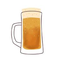 Jarra de cerveza ilustración aislado sobre fondo blanco. vector