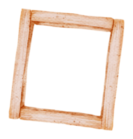 Wood frame watercolor png