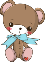 Cute bear cartoon charactor png