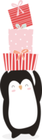 pingüino de dibujos animados lindo png