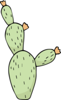 griffonnage de dessin animé de cactus png