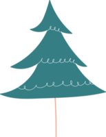 doodle de desenho de árvore de natal png