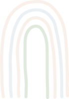 desenho de arco-íris orgânico fofo png