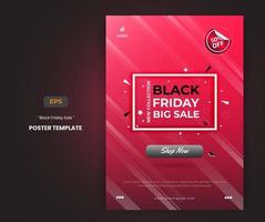 Black friday sale poster template