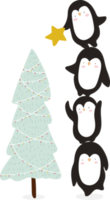 dessin animé mignon de pingouin png