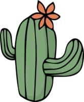 griffonnage de dessin animé de cactus png