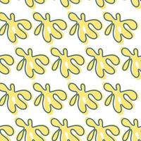 Abstract graphic flower pattern. Drawn pattern for textiles, fabrics, wallpapers. vector