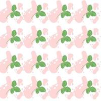 strawberry leaves. Pattern with leaves for textiles, wallpapers, prints, invitations. Floral pattern. vector