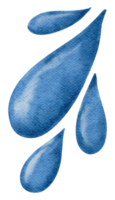 wassertropfen aquarell png