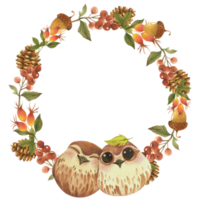 herfst aquarel compositie, herfst bloemboeket, thanksgiving day png