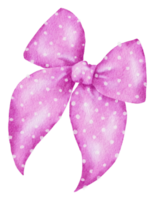 Ribbon bow ornament watercolor clipart png