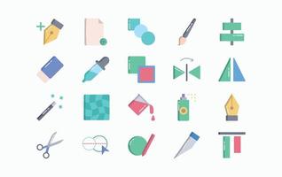 conjunto de iconos de interfaz de herramientas