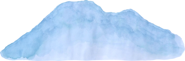 aquarell berglandschaft. aquarell berg png