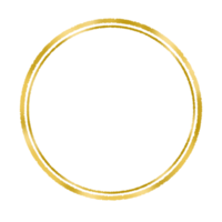 elegante d'oro telaio png