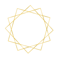 elegante d'oro telaio png