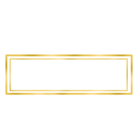 elegante d'oro telaio png