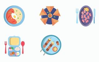 Restaurant food and Fine dining icon set vector