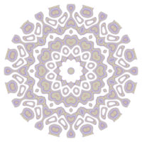 Mandala pattern ornament with round shape png