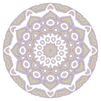 Mandala pattern ornament with round shape png