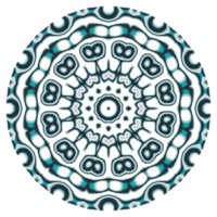 Mandala pattern ornament with circle shape png