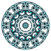 Mandala pattern ornament with circle shape png