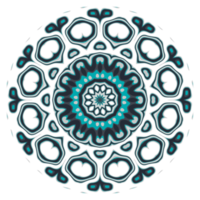 Mandala pattern ornament with circle shape png