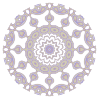 Mandala pattern ornament with round shape png