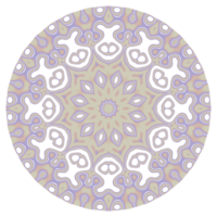 Mandala pattern ornament with round shape png