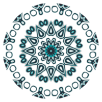 Mandala pattern ornament with circle shape png
