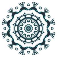 mandala mönster prydnad med cirkel form png