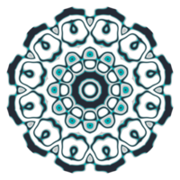 mandala mönster prydnad med cirkel form png