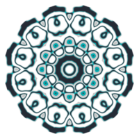 mandala modello ornamento con cerchio forma png