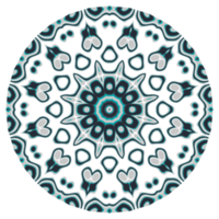 Mandala pattern ornament with circle shape png