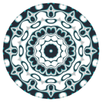 Mandala pattern ornament with circle shape png