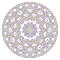 Mandala pattern ornament with round shape png