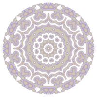 Mandala pattern ornament with round shape png