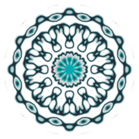 adorno de patrón de mandala con forma de círculo png