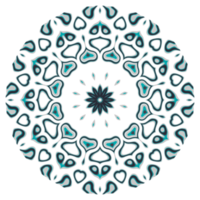 Mandala pattern ornament with circle shape png