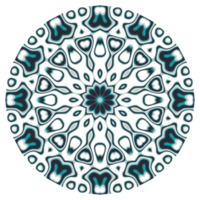 Mandala pattern ornament with circle shape png