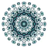 mandala mönster prydnad med cirkel form png