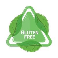 gluten free emblem vector